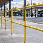 TsaF modular safety barrier in high-visibility yellow