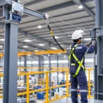 TsaF overhead lifeline system protecting work at height